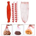 thumbnail image 3 of MasteelfCA 100pcs Plastic Woven Bags Fruit Pocket Storage Bags Vegetable Storage Bags (Red), 3 of 7