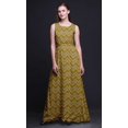 thumbnail image 2 of Bimba Ikat Robe Longue Débardeur pour Femmes Maxi Col Rond Imprimée Robe de Soirée - X-Grand, 2 of 6