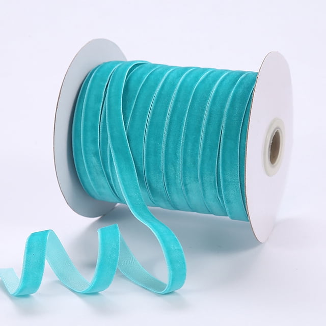 TopLLC Velours 1 cm Ribbon Flocage Ribbon Velours Bijoux Bricolage Ribbon Accessoires Nœud Ribbon 50 Yards