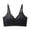 Black, variant on Women's Wireless Honeycomb Cup Jelly Glue Soft Support Gathering Bra - Solid Color Daily Wear Semi Fixed Cup Nylon Comfort