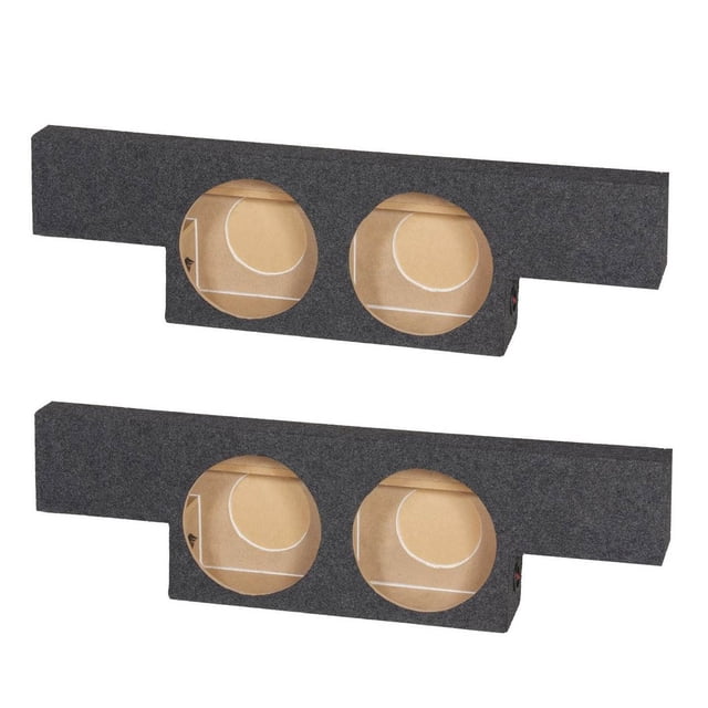 QPower Cabine Non HD Double Caisson de Basses 10 Pouces (Lot de 2)