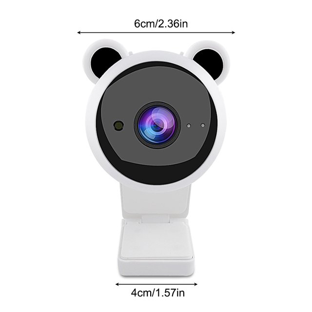 USB Webcam Online Chatting Desktop PC Web Clothes Kit Christmas Shirt Camera 1080P Driver Free Laptop Camera for Live Streaming, White