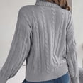 thumbnail image 4 of Qertyioot Pulls Tricotés pour les Femmes, Mode Femmes Manches Longues Noël Col Rond Tendance Tops Chemisier Pull, 4 of 4