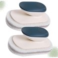 thumbnail image 3 of COMPUKAS 2Pcs Wash Sponge with Handle Dark Blue Kitchen Accessory Soft Absorbent Sponge Scrubbers, 3 of 8