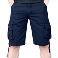 thumbnail image 1 of Cameland Men's Plus Size Cargo Shorts Multi-Pockets Relaxed Summer Beach Shorts Pants, 1 of 4