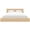 Natural Blonde Oak, variant on Nexera Kanso Low Profile Queen Platform Bed with Headboard, Natural Blonde Oak
