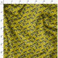 thumbnail image 3 of Soimoi Yellow Silk Fabric Cat Animal Print Sewing Fabric Yard 42 Inch Wide, 3 of 5