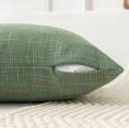 thumbnail image 3 of GHSDFBB Kevin Textile Set of 2 Sage Green Pillow Covers 20x20 Inch Farmhouse Boho Decorative Throw Pillow Covers Linen Cushion Covers for Sofa Couch Décor, 3 of 7