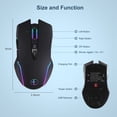 thumbnail image 2 of Wireless Mouse Mouse Jiggler Mouse Mover LED Rechargeable 2.4G Mause Ergonomic Mini Mouse USB Optical Mice 1600 DPI,1 x Wireless Gaming Mouse 1 x USB receiver 1 x type-c adapter 1 x type-c cable, 2 of 7