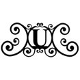 thumbnail image 1 of Village Wrought Iron LET-U House Plaque Letter U - Black, 1 of 1