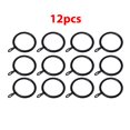 thumbnail image 1 of Metal Curtain Rings Hanging Hooks for Curtains Rods Pole Voile Heavy duty Rings, 1 of 10