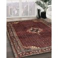 thumbnail image 3 of Ahgly Company Machine Washable Indoor Square Traditional Deep Red Area Rugs, 6' Square, 3 of 7