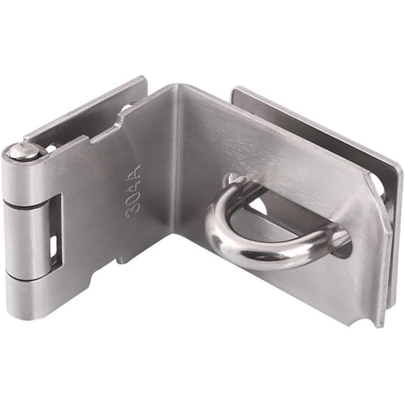 EGNMCR Fermoir de Porte à Angle Droit en Acier Inoxydable Extra Épais Style à Rotation à 90 Degrés avec Vis le Loquet sur la Porte