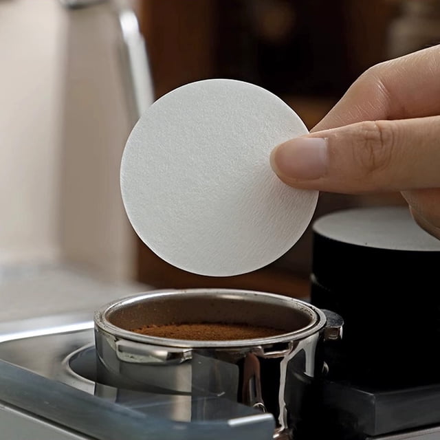 Sentmoon Coffee Filter Disposable Coffee Filters Coffee Paper Unbleached Natural 100 Sheets Large Capacity Filter Paper Round Powder Bowl Strainer for Eco-Friendly Coffee Filter