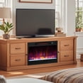 thumbnail image 2 of Costway 23-inch Infrared Quartz Electric Fireplace Insert with Remote Control, 2 of 10