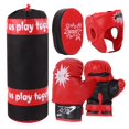 thumbnail image 3 of Ensemble de Gants de Boxe pour Enfants Sac de Frappe Éducatif Sac de Sable de Décompression Ensemble de Jouets Suspendus, 3 of 6