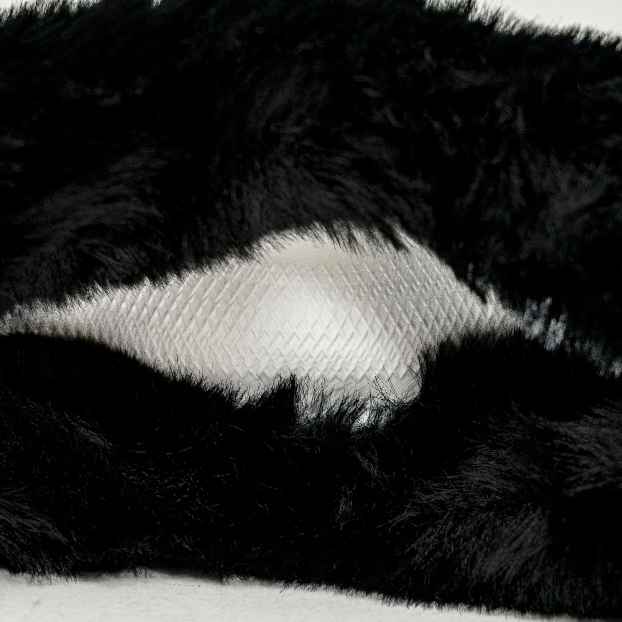 Alpena Plush Black Slip-On Steering Wheel Cover for Cars