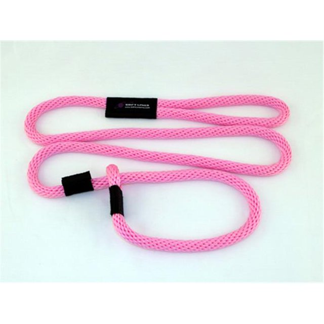 Soft Lines Dog Slip Leash 0.62 In. Diameter By 10 Ft. - Hot Pink