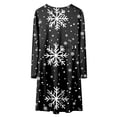 thumbnail image 5 of Splozh Robe de Concours pour Bébé Fille Robe de Noël pour Fille Imprimé Bal Fête Fête de Noël Robes pour Fille Violet, 9-10 Ans, 5 of 5