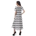 thumbnail image 3 of Moomaya Robes d'Été Imprimées pour Femmes à Manches Courtes en Coton Flex Robe de Soirée, 3 of 4