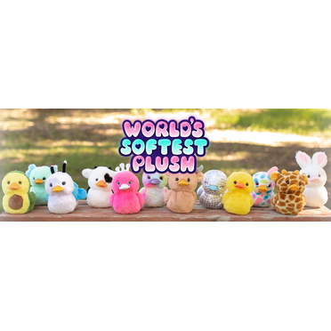 World's Softest Plush Duckeez Soft Toy Assortment 17cm by Beverley Hills Teddy Bear for Ages 3 Plus