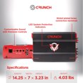 thumbnail image 4 of Crunch Amplificateur Audio pour Voiture 1325W à Caisson de Basses Mono avec Croisements Ajustables, 4 of 11
