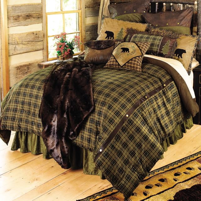 Black Forest Décor Timber Woods Moose & Bear Bed Set - Queen 92" x 96"