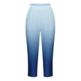 thumbnail image 5 of Yuyuzo Womens Plus Size Capris High Waisted Straight Leg Solid Color Bottom Capri Pants for Women 3/4 Slacks, 5 of 5
