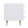 thumbnail image 3 of Trident White Acacia Wood Nightstand, 3 of 8