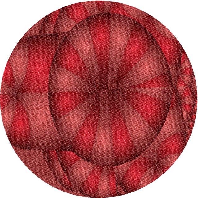 Ahgly Company Tapis d'Intérieur Ronds Transitionnels Rouges Lavables à la Machine, 3 Pieds Rond