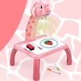 thumbnail image 3 of Pink Kids Projection Drawing Board With Light Table And Crayons For Art Activities Educational Gift Age 3 Plus Plastic, 3 of 7