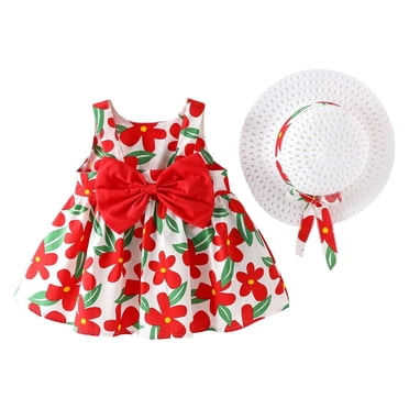 Robes pour Fillette Robes d'Été pour Filles Robe d'Anniversaire pour Filles Robes de Fête d'Anniversaire Vêtements pour Fille 1-2 Ans