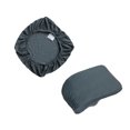 thumbnail image 2 of kurtrusly Chair Cover Slipcover Stretch Seat Computer Protection Set Anti-Dirty Thicken Solid Home Wedding Universal Decoration Dark Gray/Set 1Set, 2 of 6