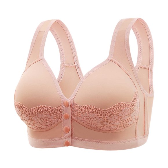 Soutien-gorge Sans Fil à Boucle avant pour Femmes - Rassemblement Sans Couture, Ajustable - Aguichant/décontracté - Toutes Saisons