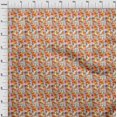 thumbnail image 5 of oneOone Cotton Poplin Orange Fabric Abstract Floral Craft Projects Decor Fabric Printed By The Yard 42 Inch Wide, 5 of 5