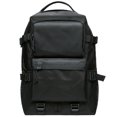 thumbnail image 1 of KAUKKO Vintage Casual polyster and Leather Rucksack Backpack (Nylon Black), 1 of 5