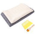 thumbnail image 1 of HLONK Ensemble de Tissus Tuftés Tapis de Zone Tissu à Particules Antidérapant Tissu à Pointes Aiguille Kit de Tuftage pour Tapis Kit de Tuftage Tissu de Tuftage, 1 of 6
