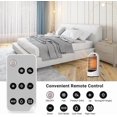 thumbnail image 3 of INKBIRDPLUS Chauffage d'Appoint Oscillant Portable PTC 1500 W avec Télécommande et 4 Modes, Minuterie 24 Heures, Protection contre la Surchauffe et le Basculement pour Bureau, Chambre et Usage Intérieur, 3 of 7