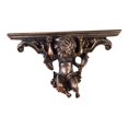 thumbnail image 2 of DOLITY Wall Mounted Floating Shelves Ornate Shelves for Bathroom Entryway Kitchen Decor Brown, 2 of 9
