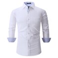 thumbnail image 1 of Mens Dress Shirts Regular Fit Long Sleeve Men Shirt, 1 of 5