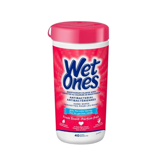 Wet Ones Antibacterial Hand Wipes, Fresh Scented Wet Wipes