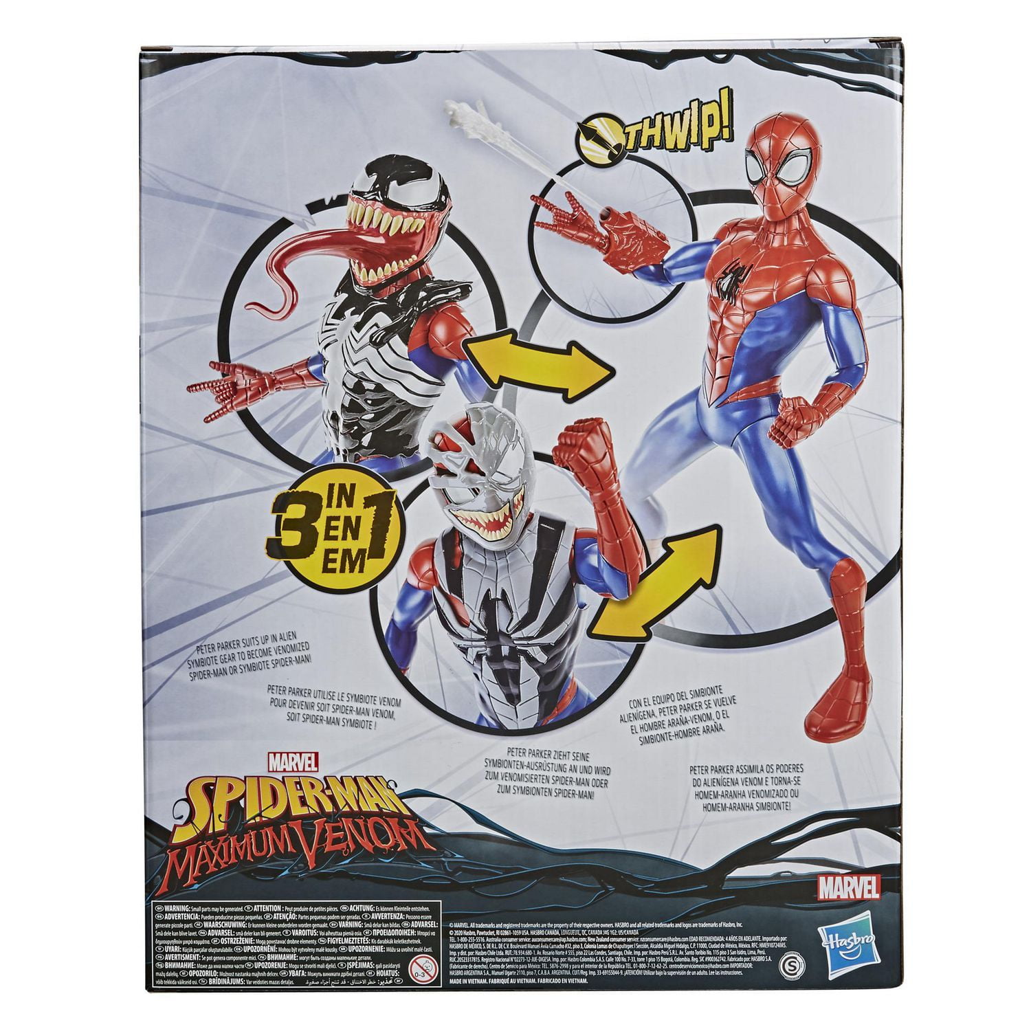 Marvel Spider-Man Maximum Venom, Spider-Man Venom Gear, 12-Inch