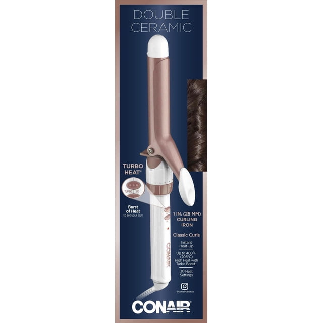 Conair ® Le Fer à friser Double Ceramic de 1 Po