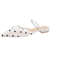 thumbnail image 2 of Jovati Casual Women's Sandals for Women, Polka Dot Sheer Mesh Upper, Pointed Toe, Low Block Heel, Back Strap, Breathable Polyester, 2 of 10