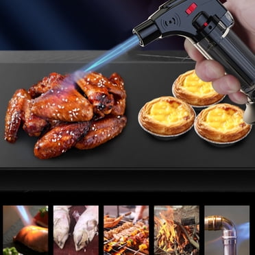 Bilqis Deals Butane Lighter-Technical Cooking Lighter Refillable- Kitchen With Safe Lock And Can Be Changed Flame- Super Strong Blue Flame Torch For Kitchen