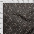 thumbnail image 3 of oneOone Polyester Spandex Dark Brown Fabric Asian Scroll Sewing Material Print Fabric By The Yard 56 Inch Wide, 3 of 4
