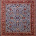 thumbnail image 1 of Ahgly Company Machine Washable Indoor Square Industrial Modern Gunmetal Gray Area Rugs, 6' Square, 1 of 7