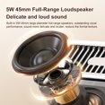 thumbnail image 2 of Graflsoa Vintage Style Portable Karaoke Speaker with Dual Microphones, Green - Bluetooth 5.3, 800mAh Battery, ABS Material, Compact Design, 2 of 6