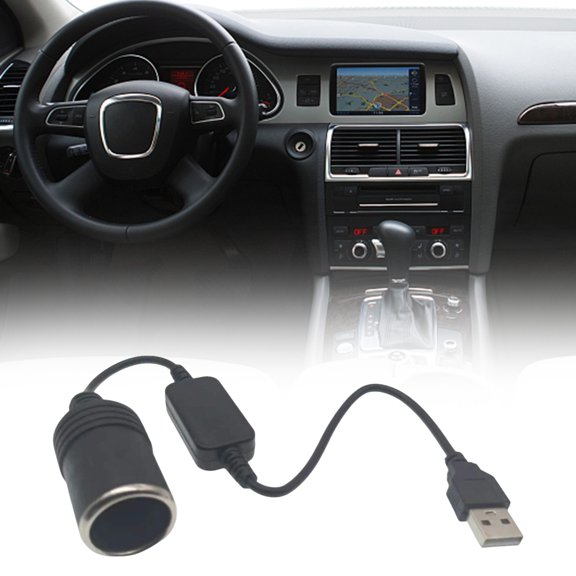 Chargeur USB Haute Vitesse pour Voiture, Prise 12 V pour Dashcam et Connectivité de Banque d'Alimentation, Accessoire Automobile