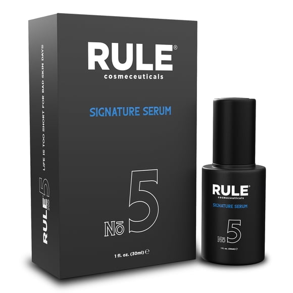 RULE Sérum Visage à la Vitamine C pour Hommes avec Acide Hyaluronique, Caviar et Niacinamide - Sérum Anti-âge pour le Visage, Ridules, Taches Brunes,